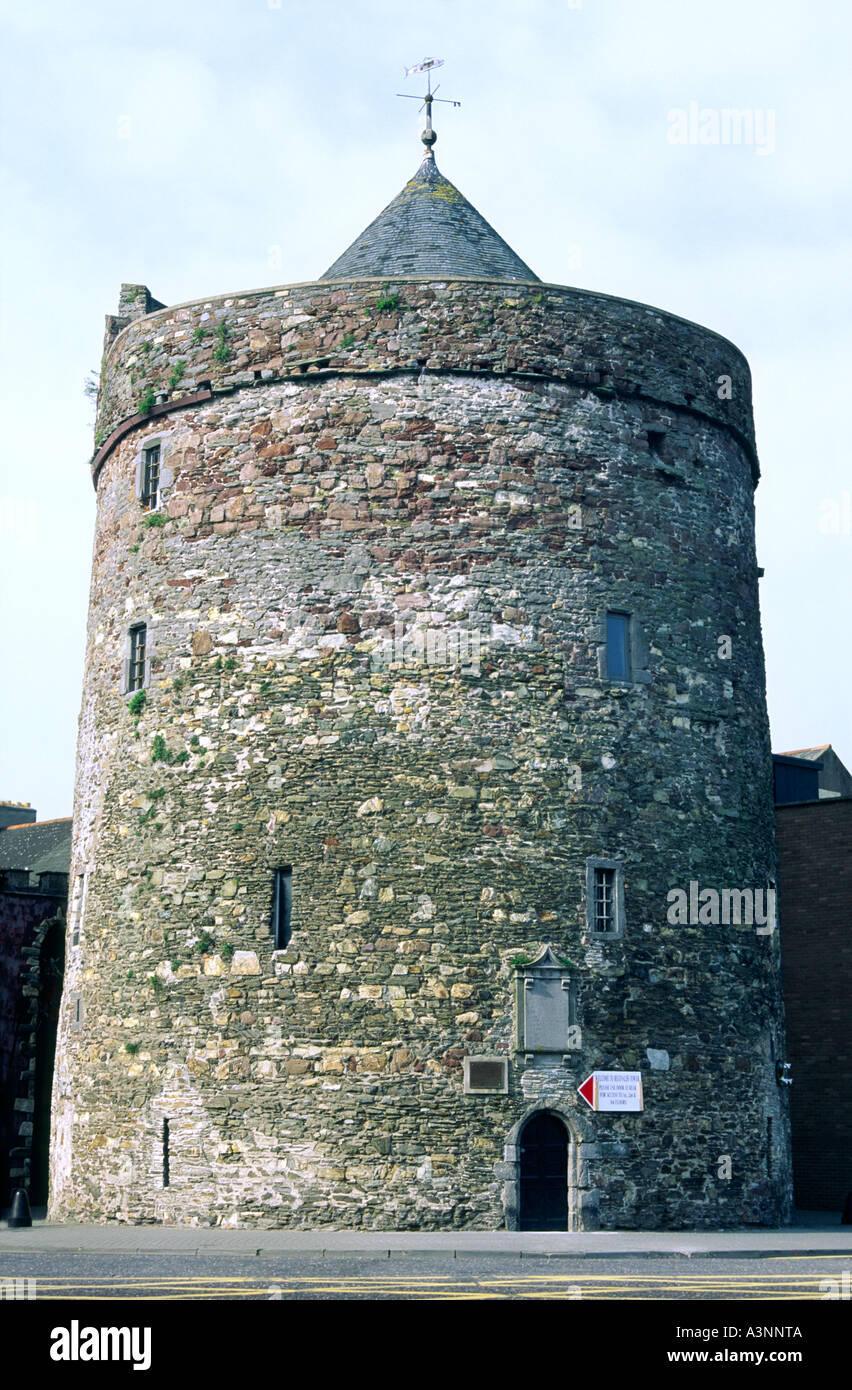 La Reginald's Tower, originariamente parte dell'insediamento vichingo nella città portuale di Waterford, in Irlanda, risale al X secolo Foto Stock