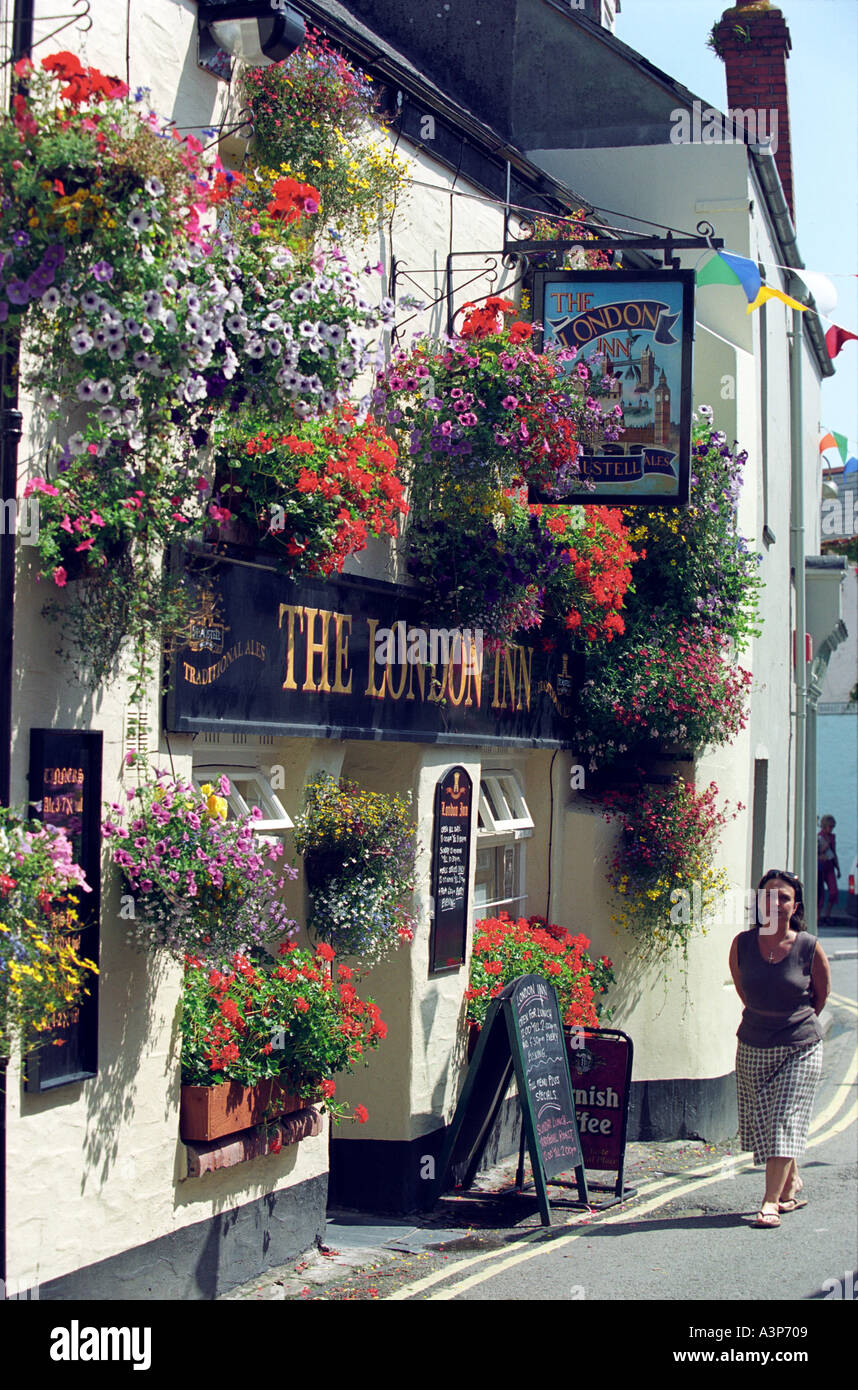 Il London Inn Pub in Padstow Cornwall Regno Unito Regno Unito Foto Stock