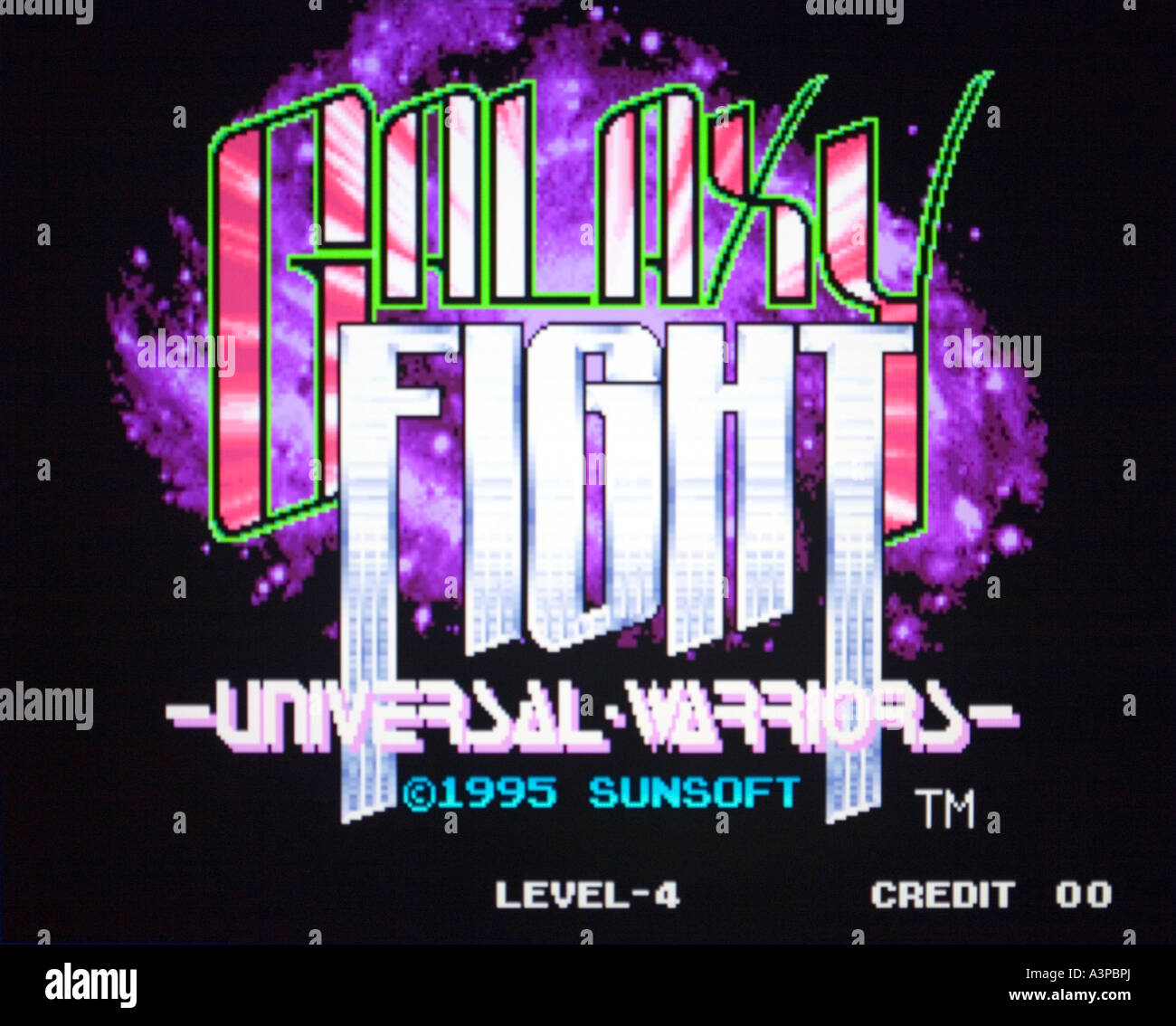 Galaxy lotta universale Sunsoft guerrieri Sun Electronics annata 1995 videogioco arcade screenshot solo uso editoriale Foto Stock