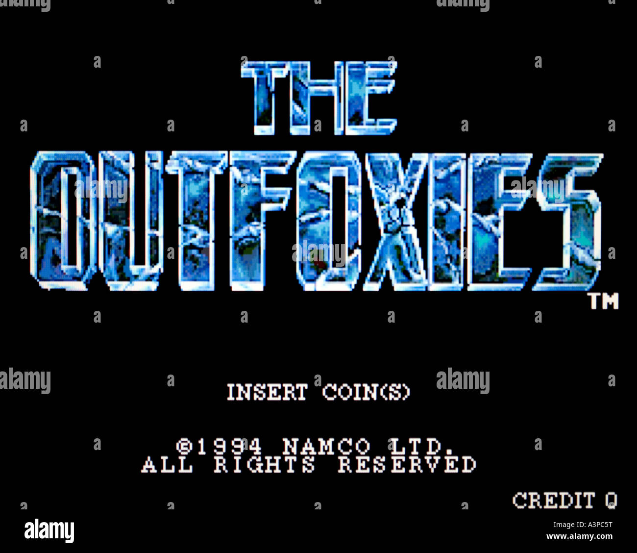 Il Outfoxies Namco Ltd 1994 vintage videogioco arcade screenshot solo uso editoriale Foto Stock
