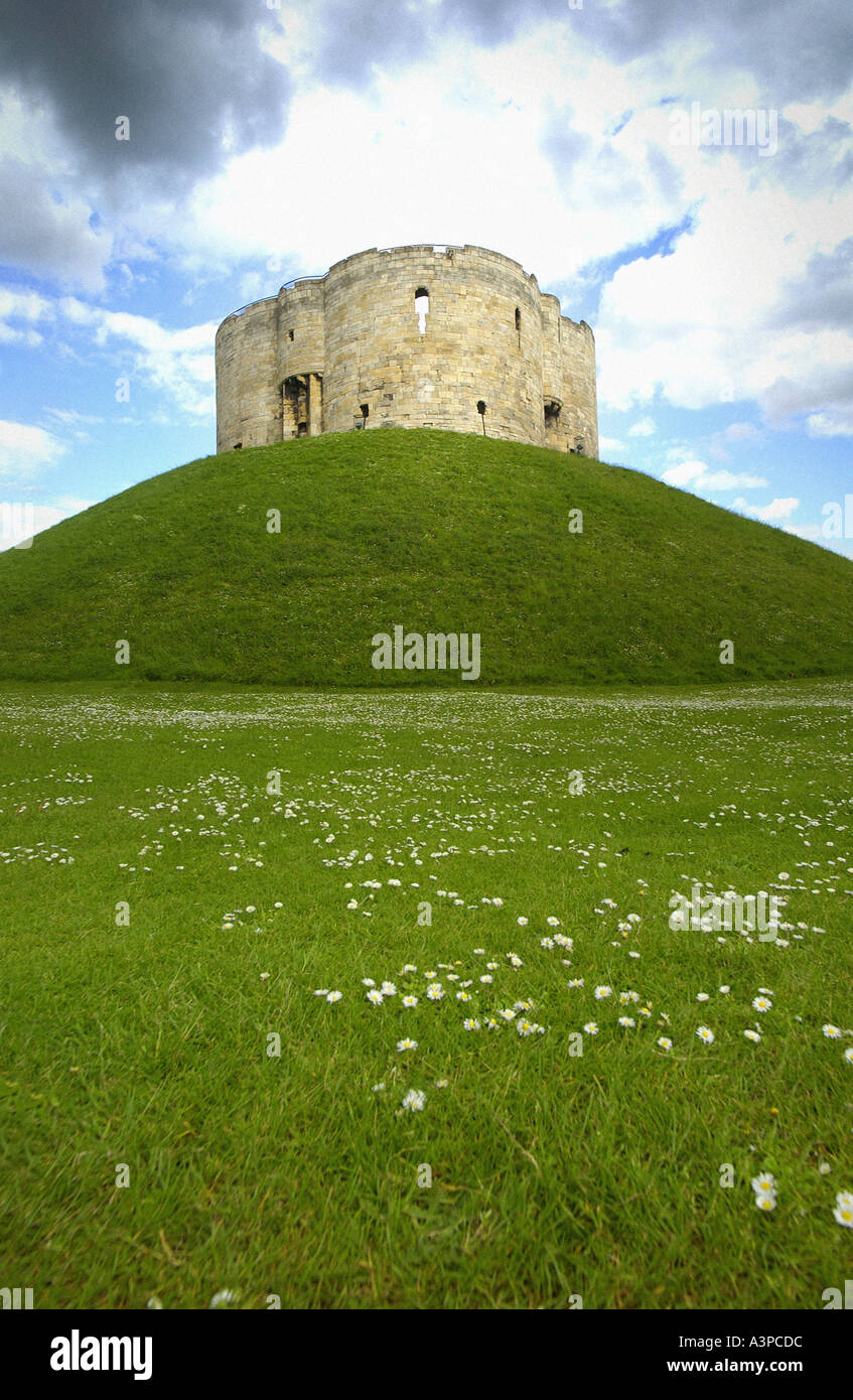 Cliffords Tower York Foto Stock