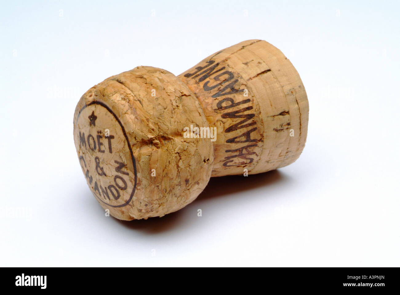 Tappo di una bottiglia di champagne Foto stock - Alamy