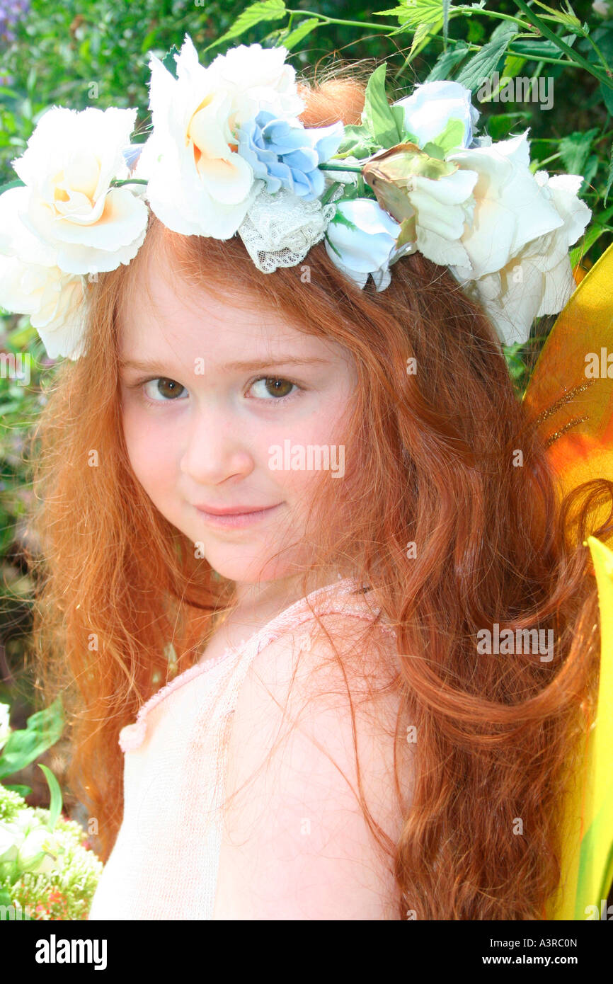 Titan redhead girl Foto Stock