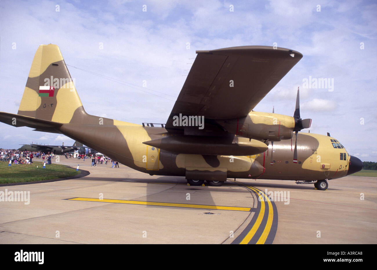 Lockheed C 130H Hercules della3 Oman Royal Air Force. GAV 1083-37 Foto Stock
