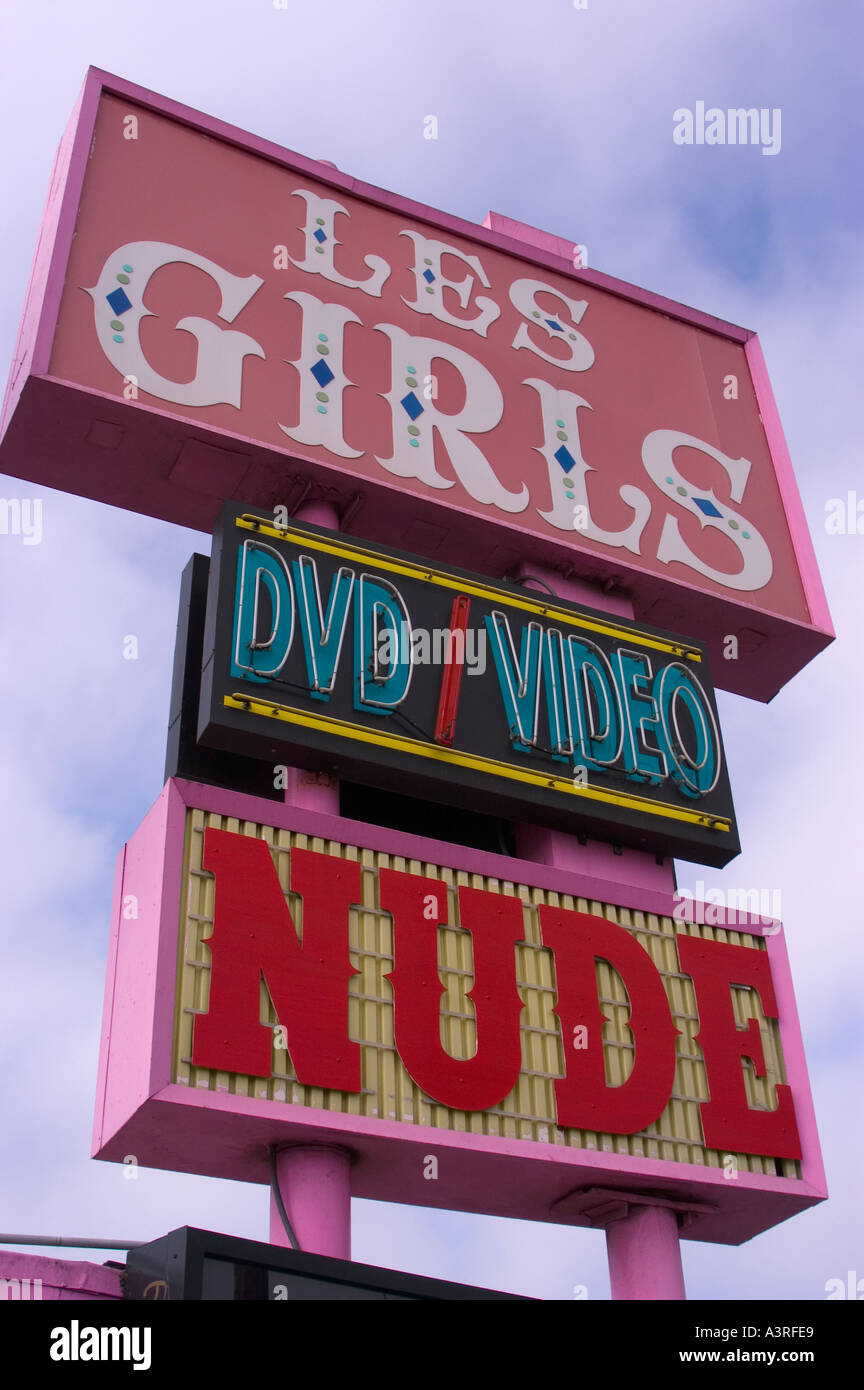 Les ragazze nude segno Club di San Diego in California Foto stock - Alamy