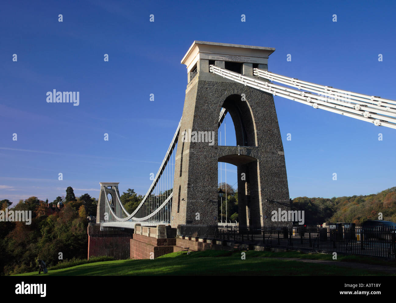 Il ponte sospeso di Clifton progettato da Isambard Kingdom Brunel Bristol Inghilterra Foto Stock