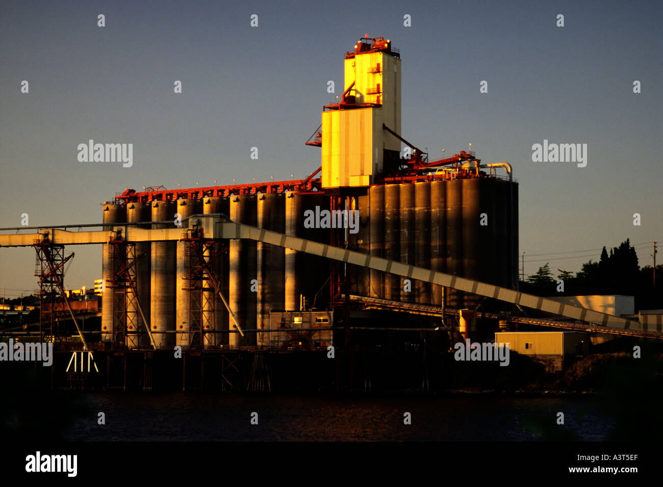 Deposito di Grano Strutture in Portland Oregon Foto Stock