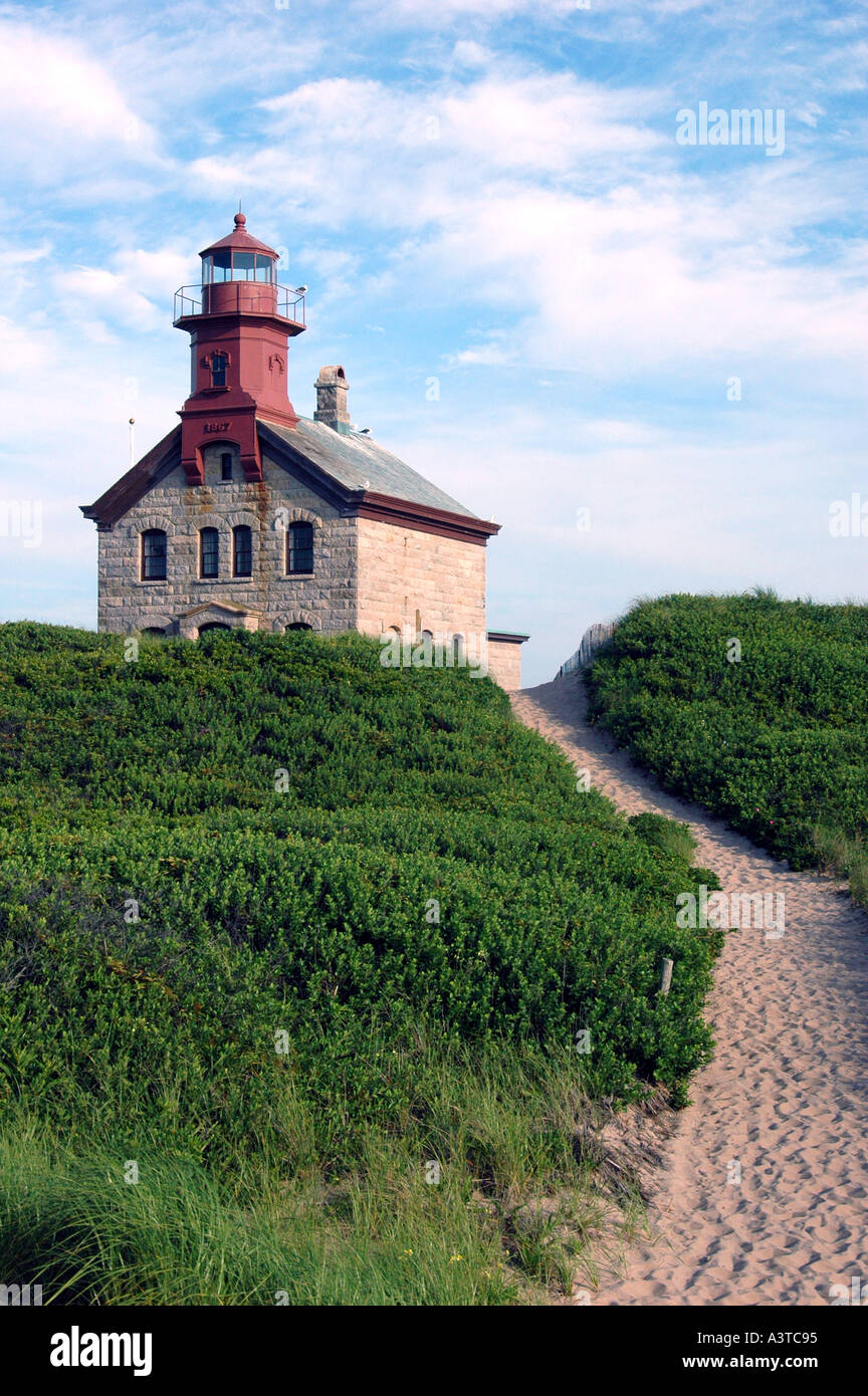 'Nord Lighthouse' 'Block Island' 'Rhode Island' Foto Stock