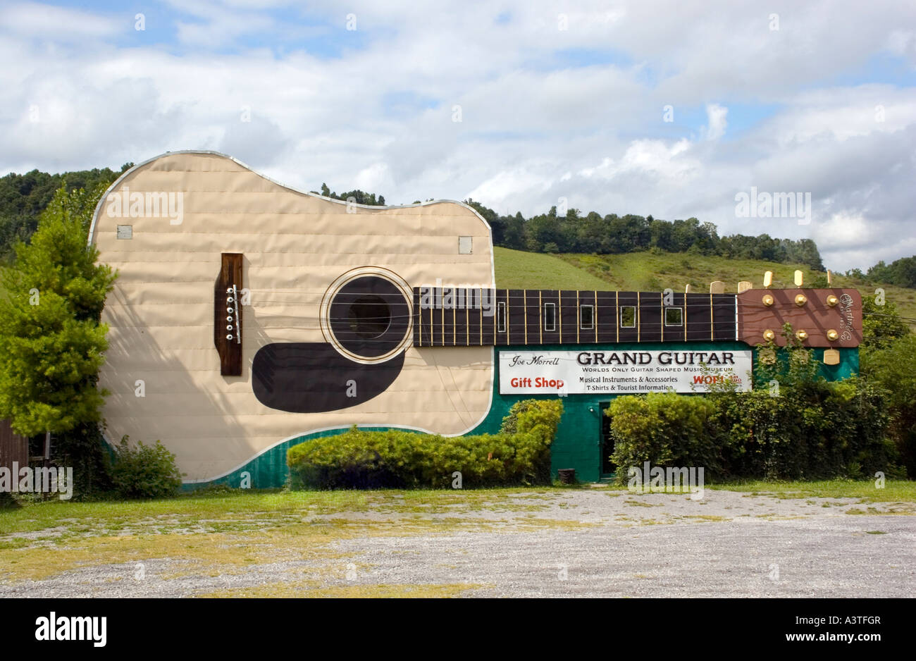 Mondi più grande chitarra in Bristol Tennessee Foto Stock