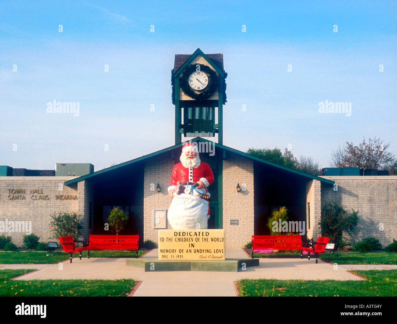 Municipio di Santa Claus Indiana Foto Stock
