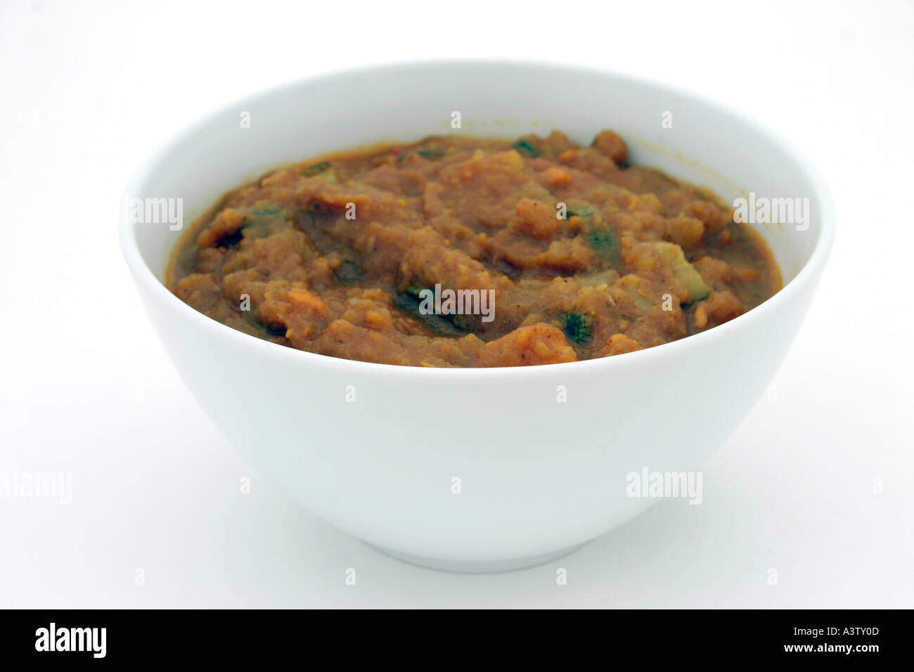 Ciotola di curry di zucca Foto Stock