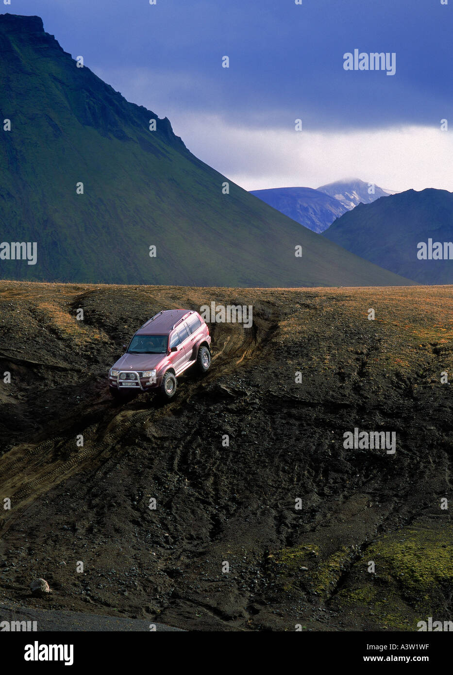 Super Jeep il fuoristrada, Islanda Foto Stock