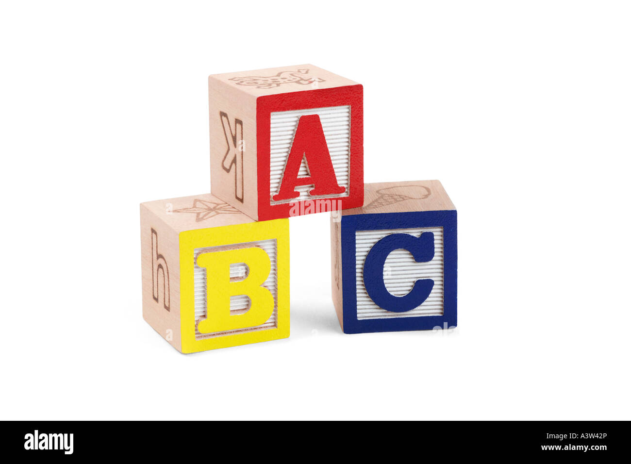 Bambini i blocchi alfabeto Foto Stock