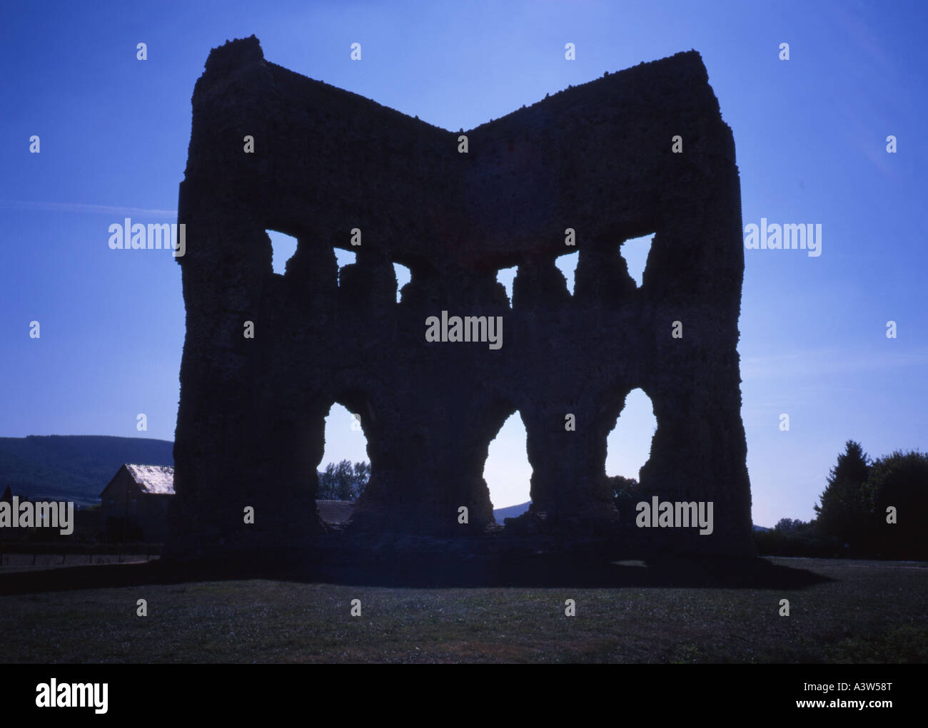 Tempio di Giano, Autun, Borgogna, Francia. 1c Gallo santuario romano Foto Stock