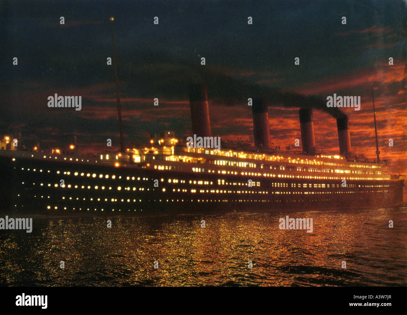 TITANIC 1997 TCF film scritto e diretto da James Cameron Foto Stock