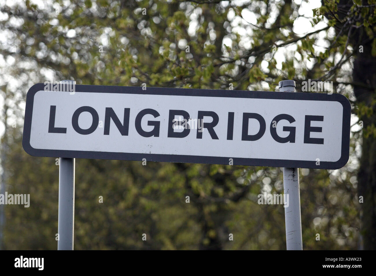 Un Longbridge targhetta Birmingham Inghilterra UK Longbridge è la sede di un produttore di automobili MG Rover Foto Stock