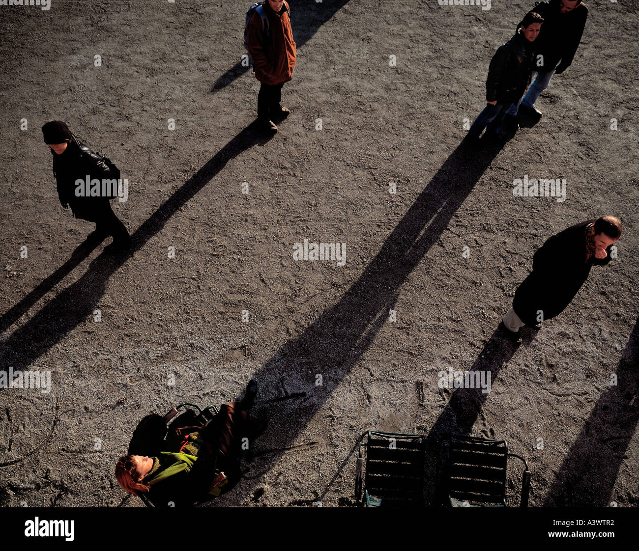 Domenica pomeriggio in 'Jardin des Tuileries", Parigi, Francia. Foto Stock