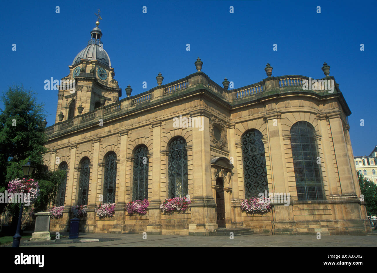 San Filippo la Chiesa in Colmore Row è stata consacrata come la cattedrale Birmingham West Midlands England Regno Unito GB EU Europe Foto Stock