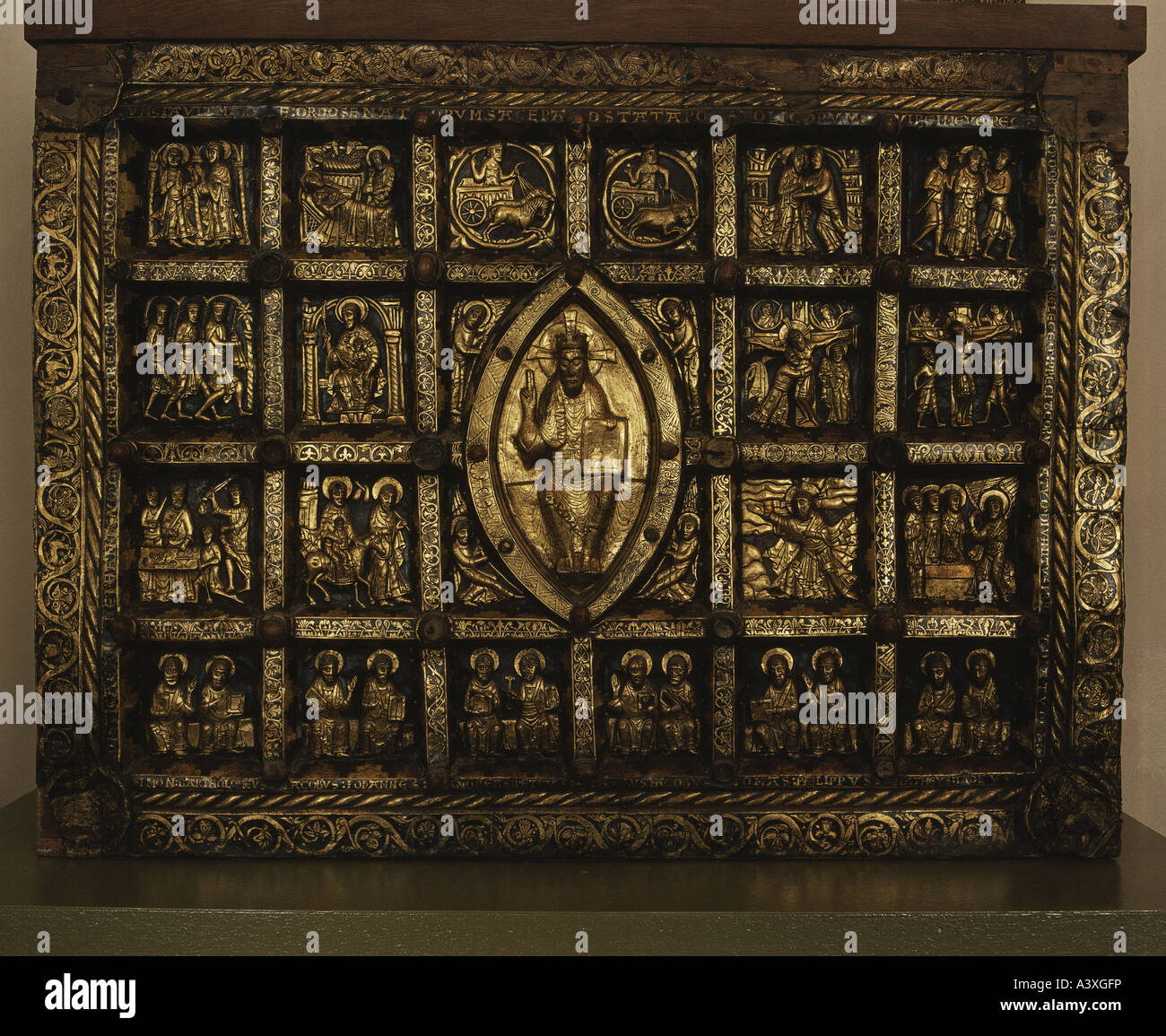 Belle arti, l'arte religiosa, paliotto, del XIII secolo, il Museo storico di Stoccolma, storico, storico, Europa, Svezia, Western andare Foto Stock