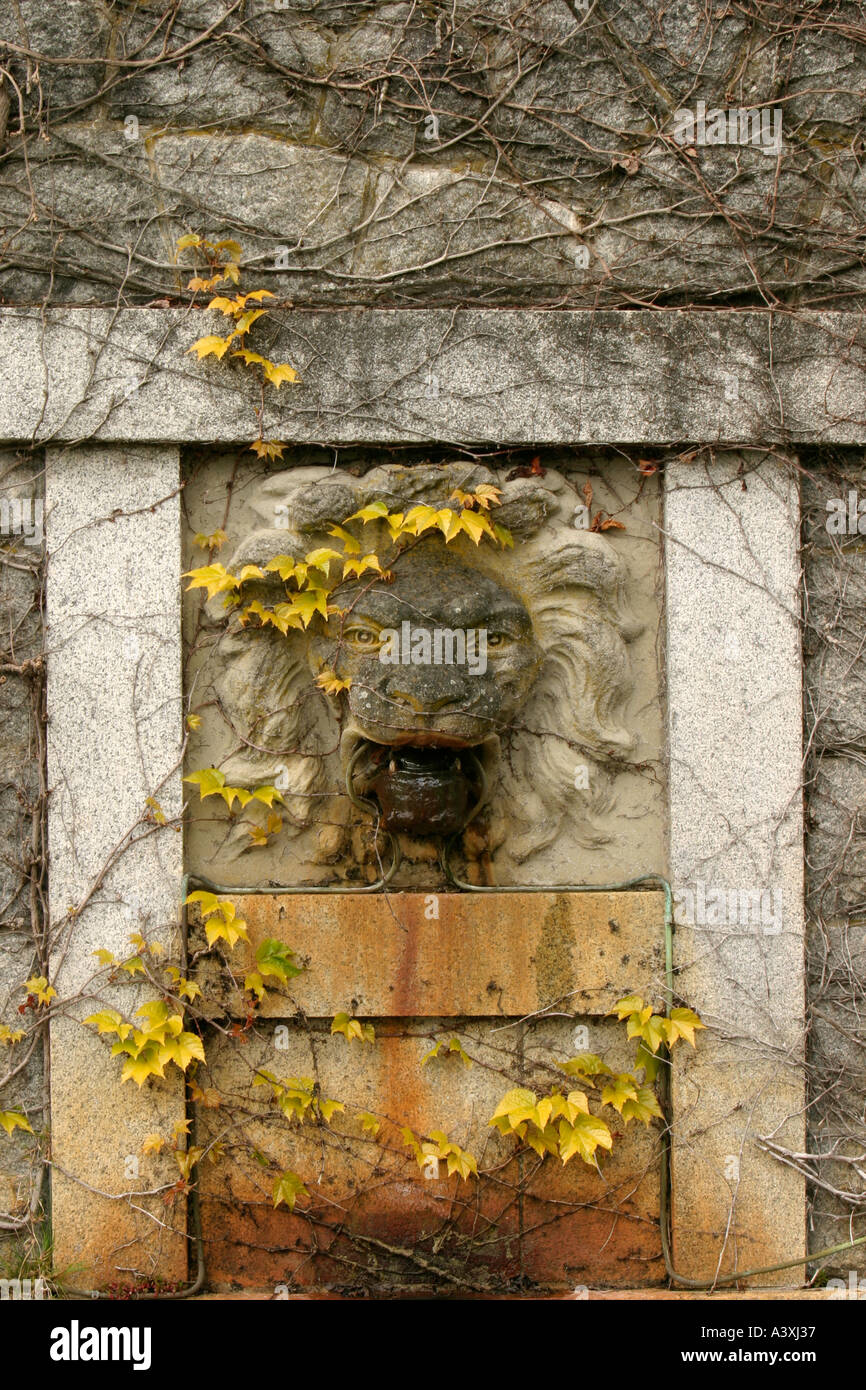 Fontana al Hartley Park Victoria British Columbia Vancouver Island British Columbia Canada Foto Stock