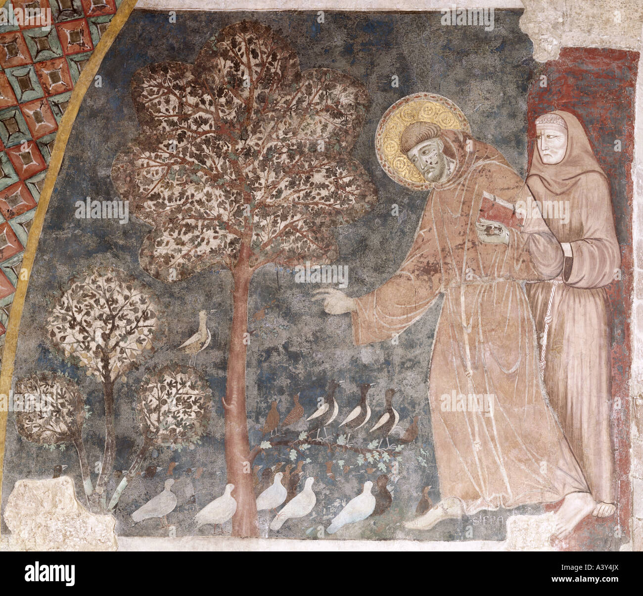 Predica Agli Uccelli Di San Francesco Francesco che predica agli uccelli immagini e fotografie stock ad alta