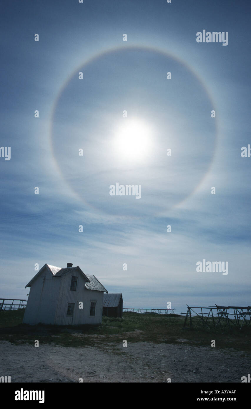 Sunhalo, Norvegia Lofoten, Roest Foto Stock