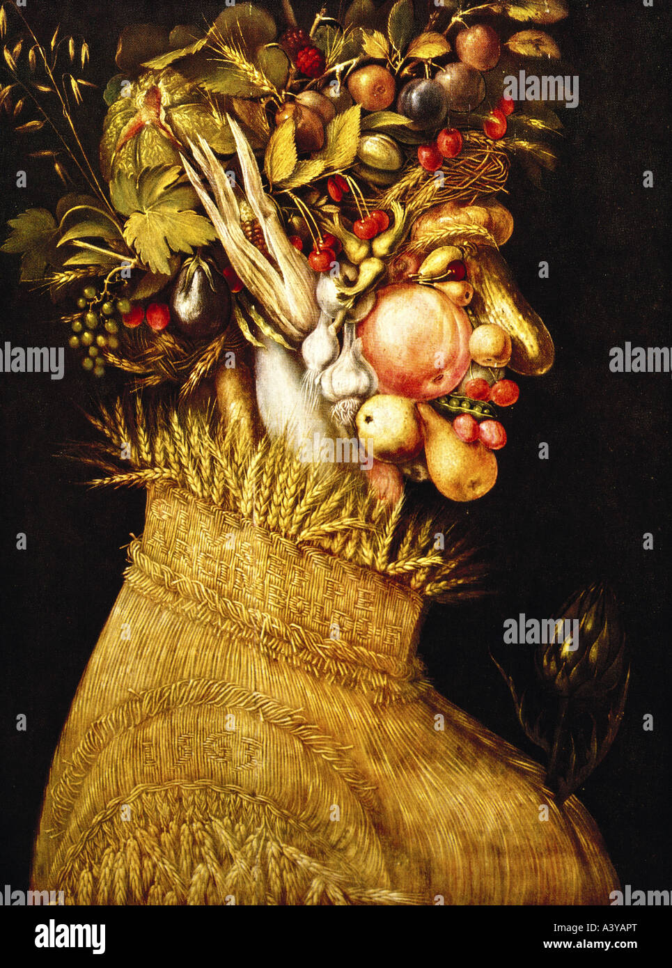 "Belle Arti, Arcimboldo, Giuseppe (circa 1527 - 1593), pittura, 'Summer'(L'estate), 1573, olio su tela, 67 cm x 51 cm, il museo Foto Stock