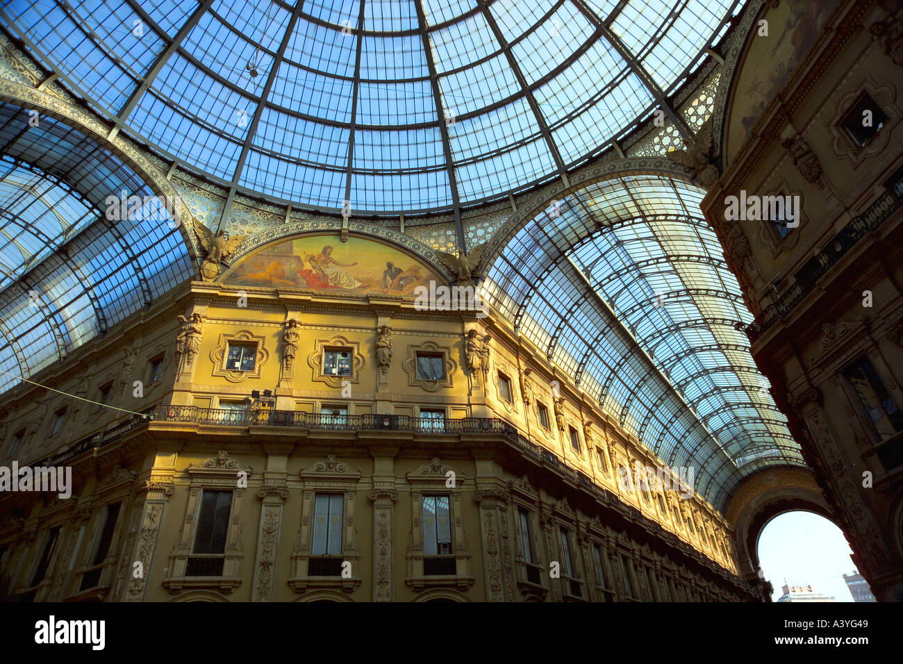 Italia, Lombardia, Milano, Milano, Piazza Del Duomo, Galleria Vittorio Emanuele Ii Foto Stock