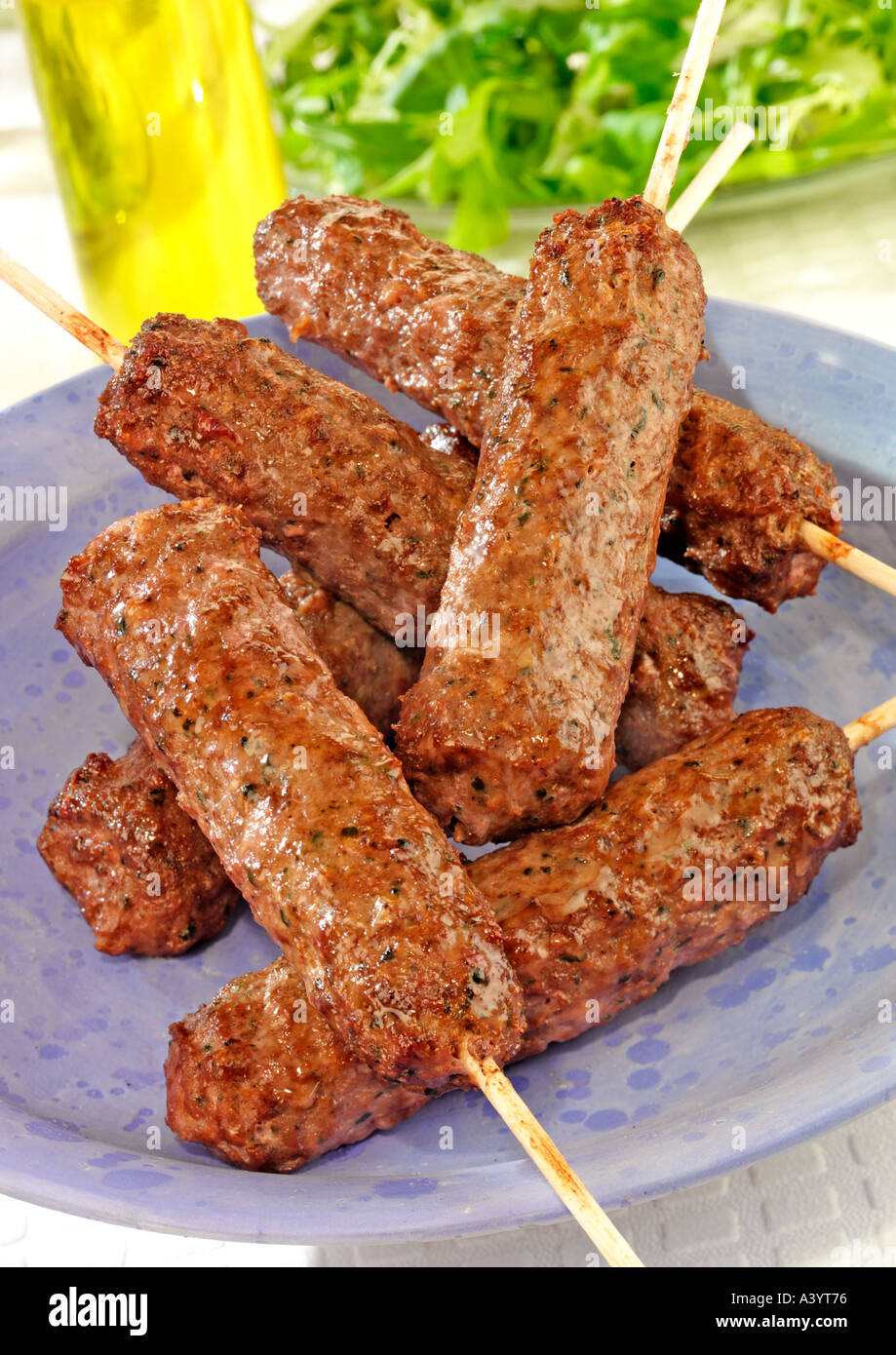 Barbeque shish kebab Foto Stock