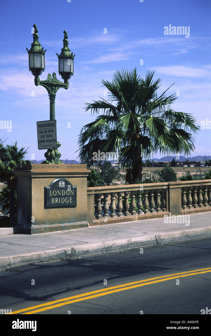 London Bridge Lake Havasu City Arizona USA Foto Stock