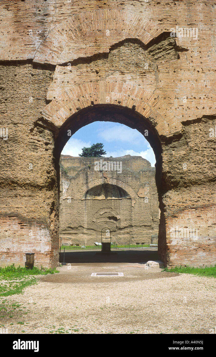 Terme di Caracalla a Roma Italia Foto Stock