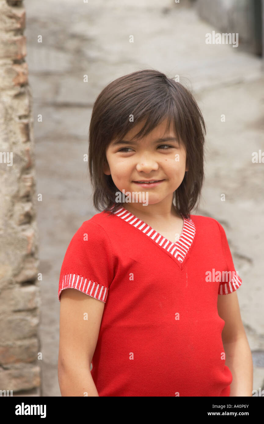 Ritratto di Uighur ragazza Foto Stock