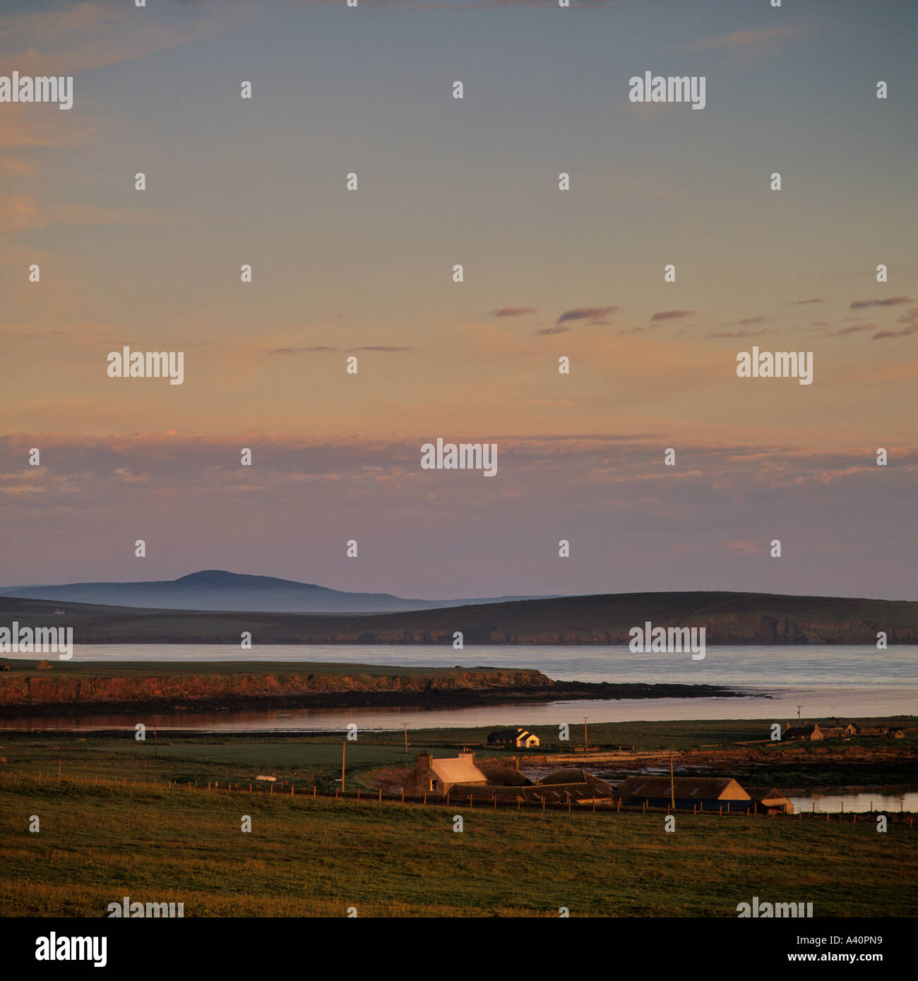 Laminess, isola di Sanday, Orkney Foto Stock