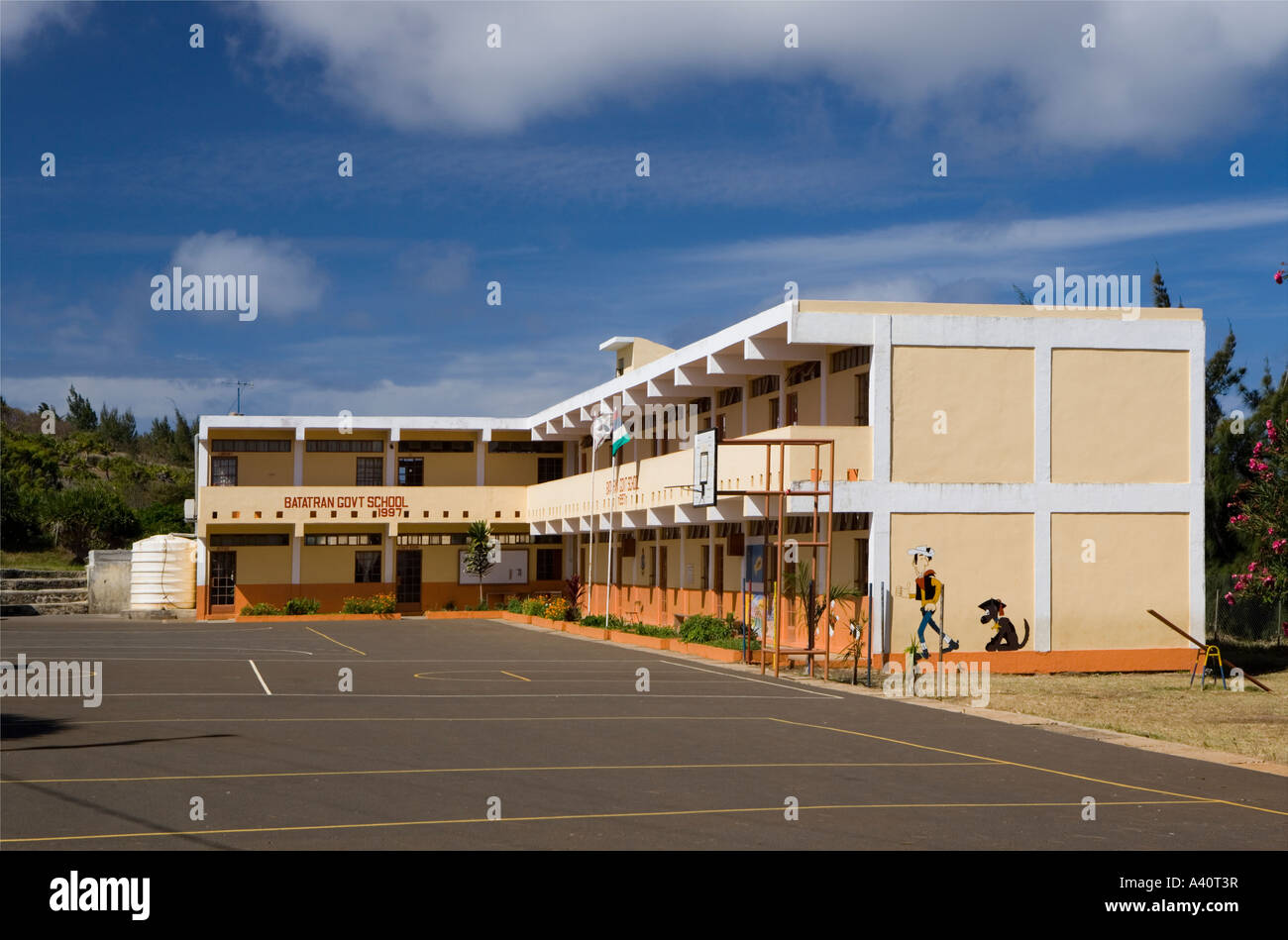 'Governo Batatran School' 'Gravier', 'Rodrigues' Mauritius Foto Stock