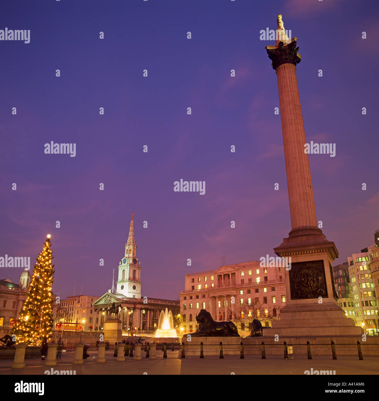 Trafalgar Square London REGNO UNITO Europa Foto Stock