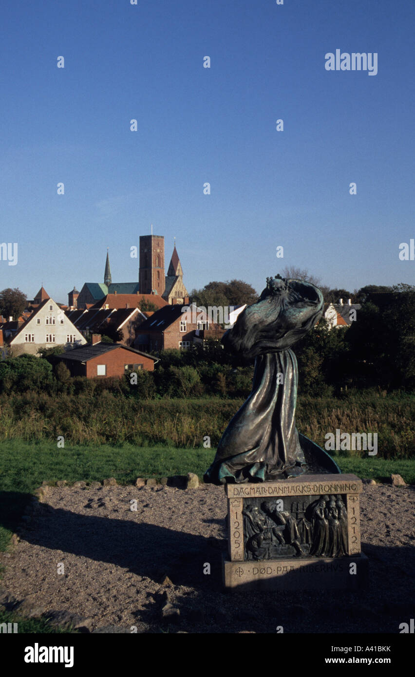 Statua della principessa Dagmar di Ribe Danimarca Foto Stock