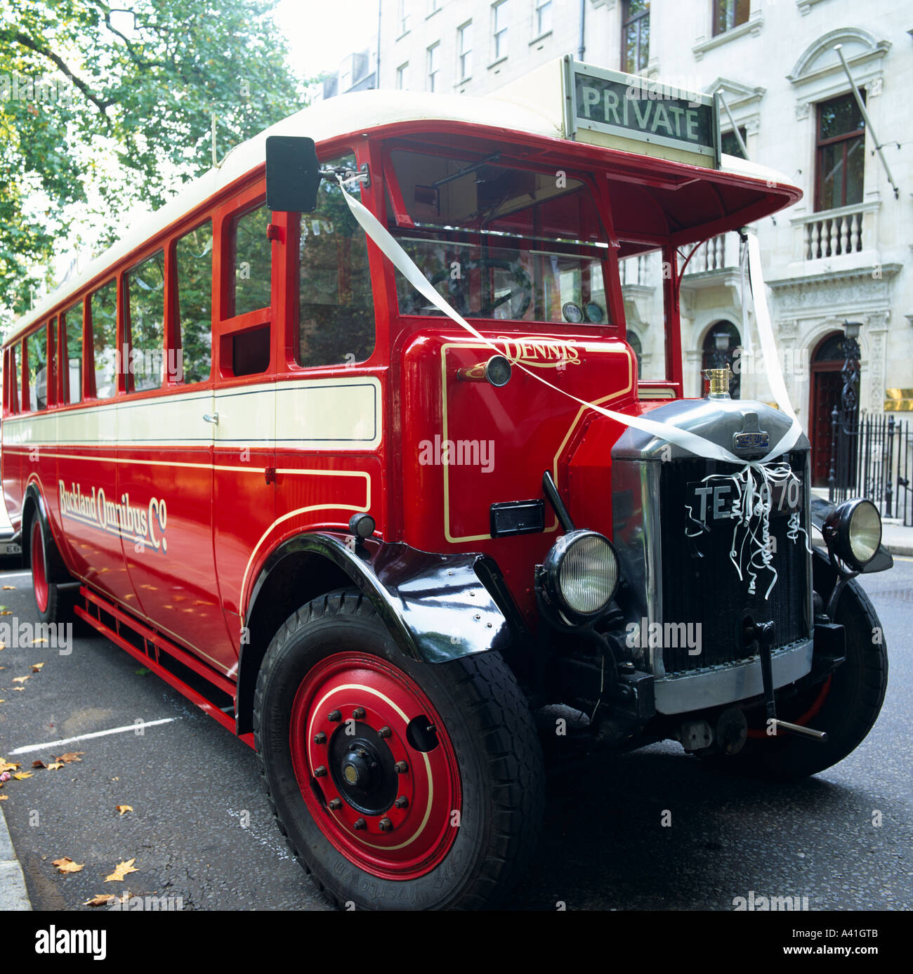 30's Dennis Wedding Coach London REGNO UNITO Foto Stock