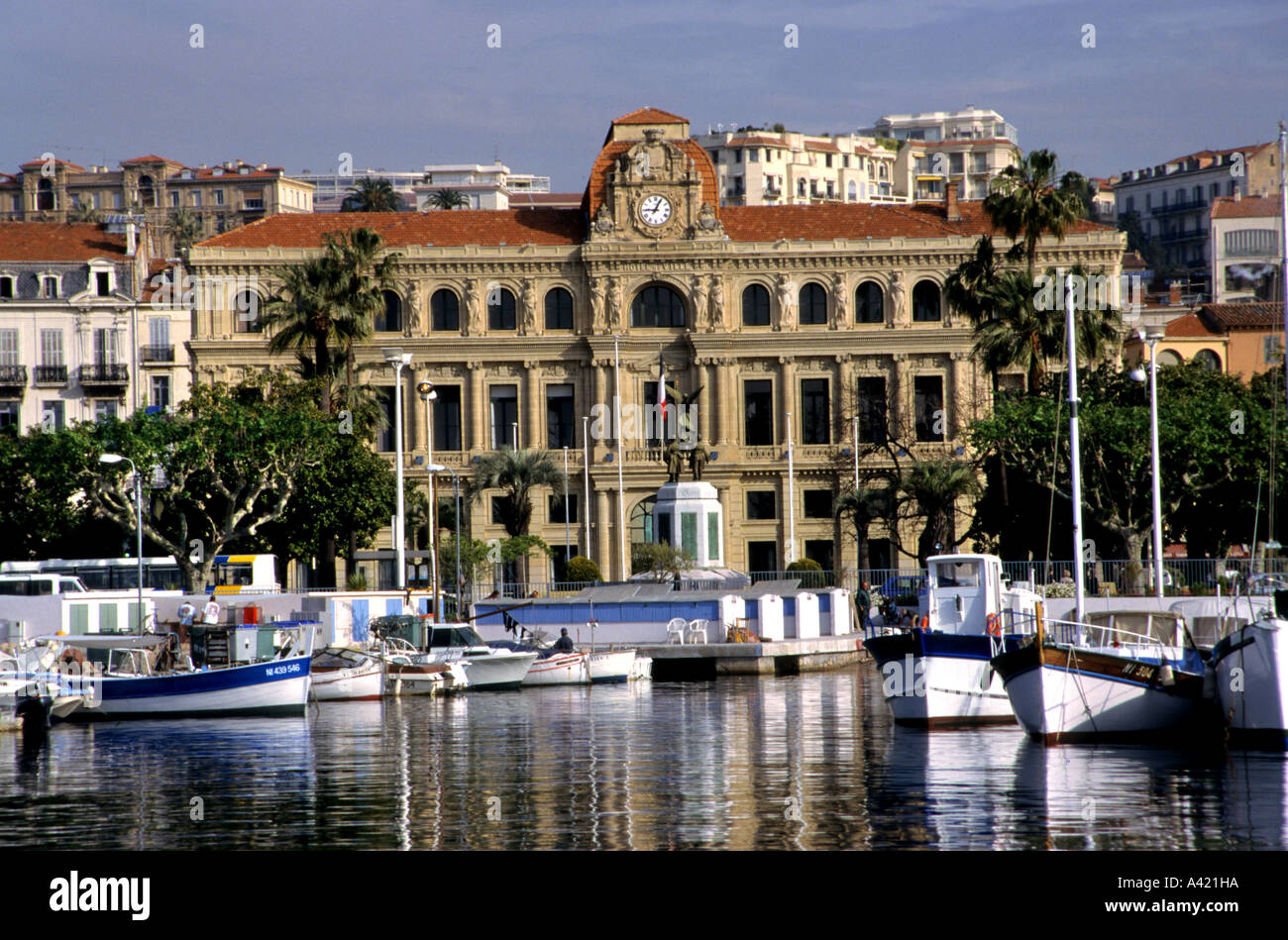 Nizza Costa Azzurra Francia Costa Azzurra Porto Mare Foto Stock