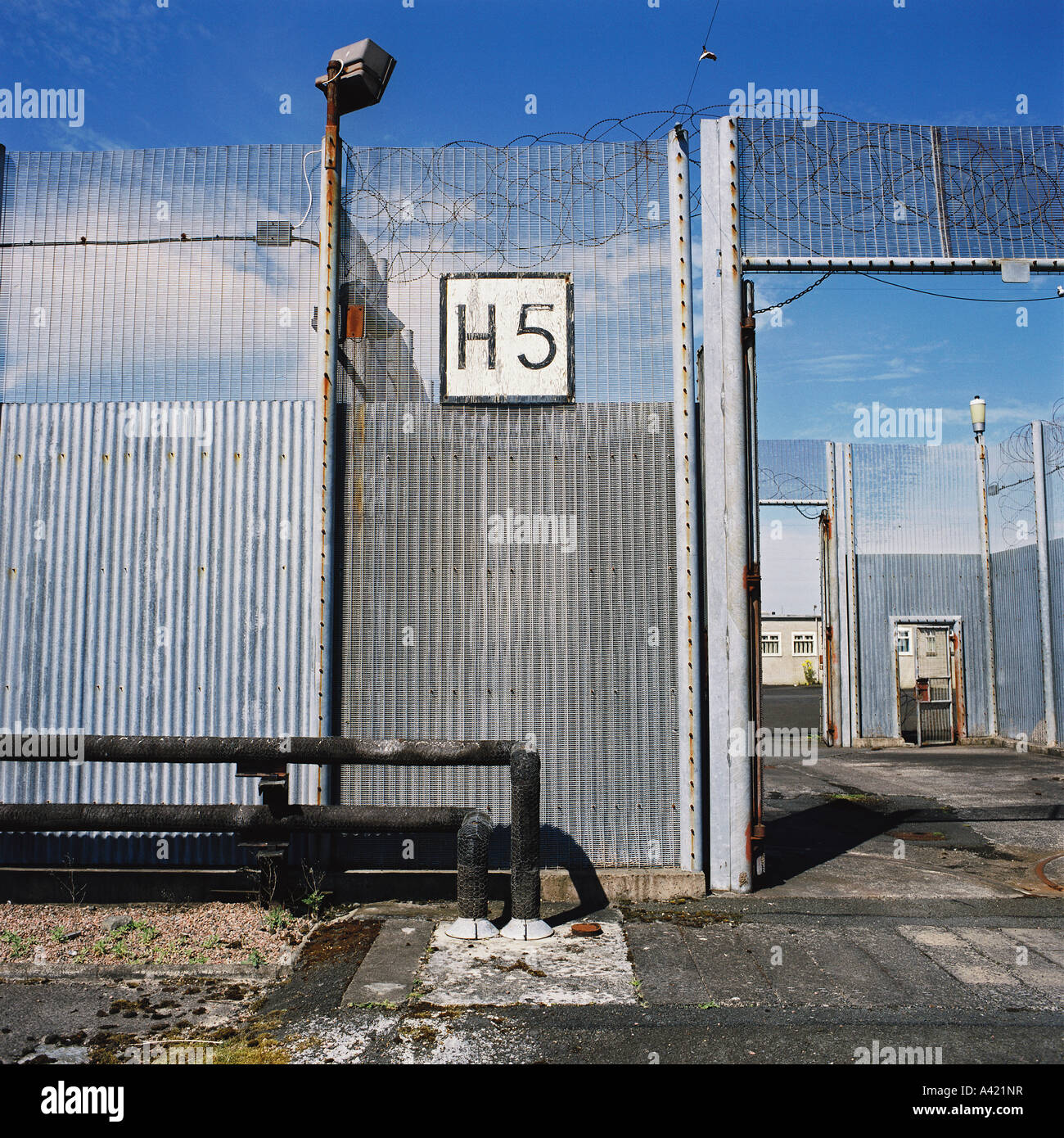 Il Labirinto del carcere vicino a Belfast, Irlanda del Nord Foto Stock