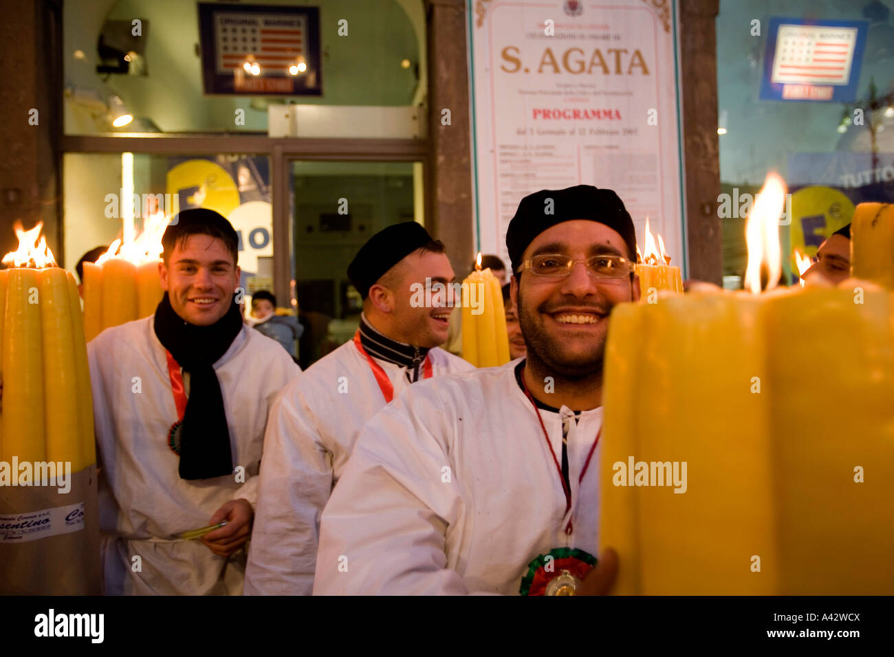 Festa per S AGATA Santo protettore di Catania Sicilia Italia Foto Stock