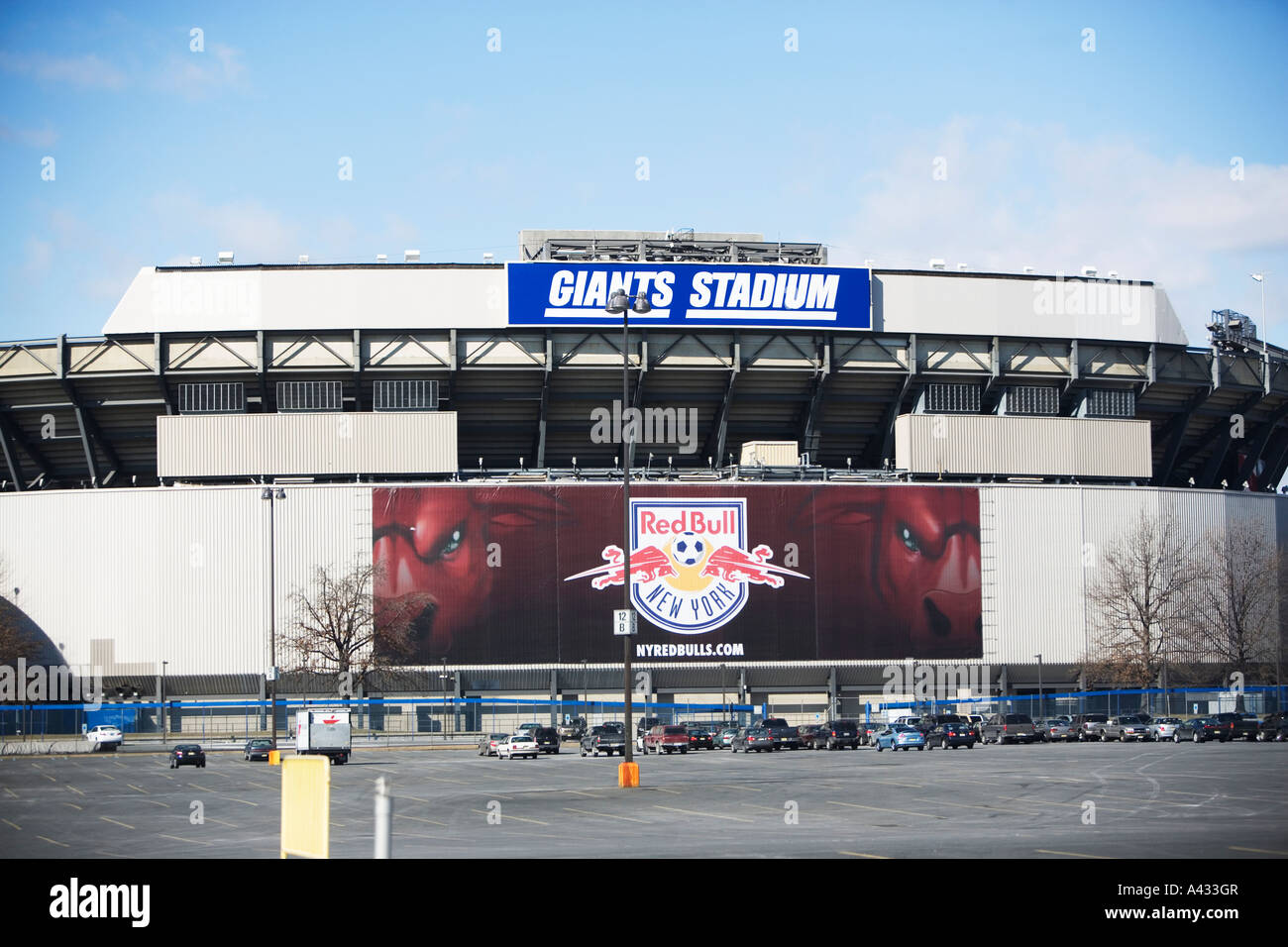 Giants Stadium, calcio, New Jersey, sport arena, stadio sky, nuvole, getti,  Meadowlands Foto stock - Alamy