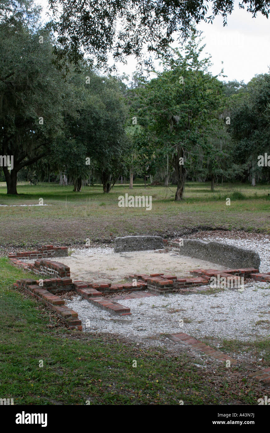 Fort Frederica monumento nazionale, Georgia Foto Stock