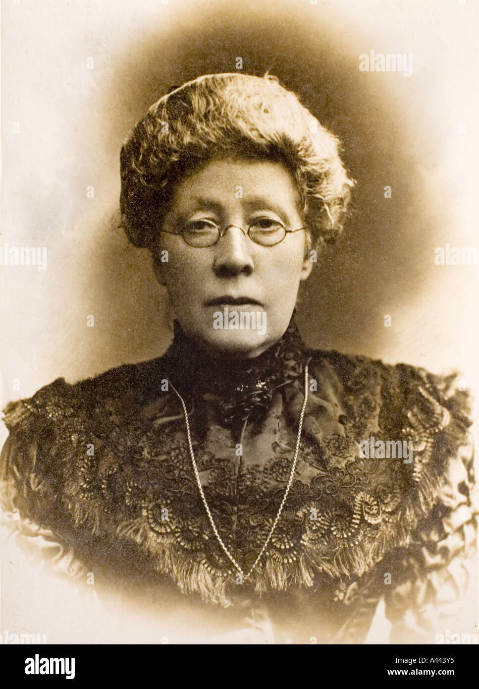 Un Victorian / Edwardian periodo B&W ritratto Foto Stock