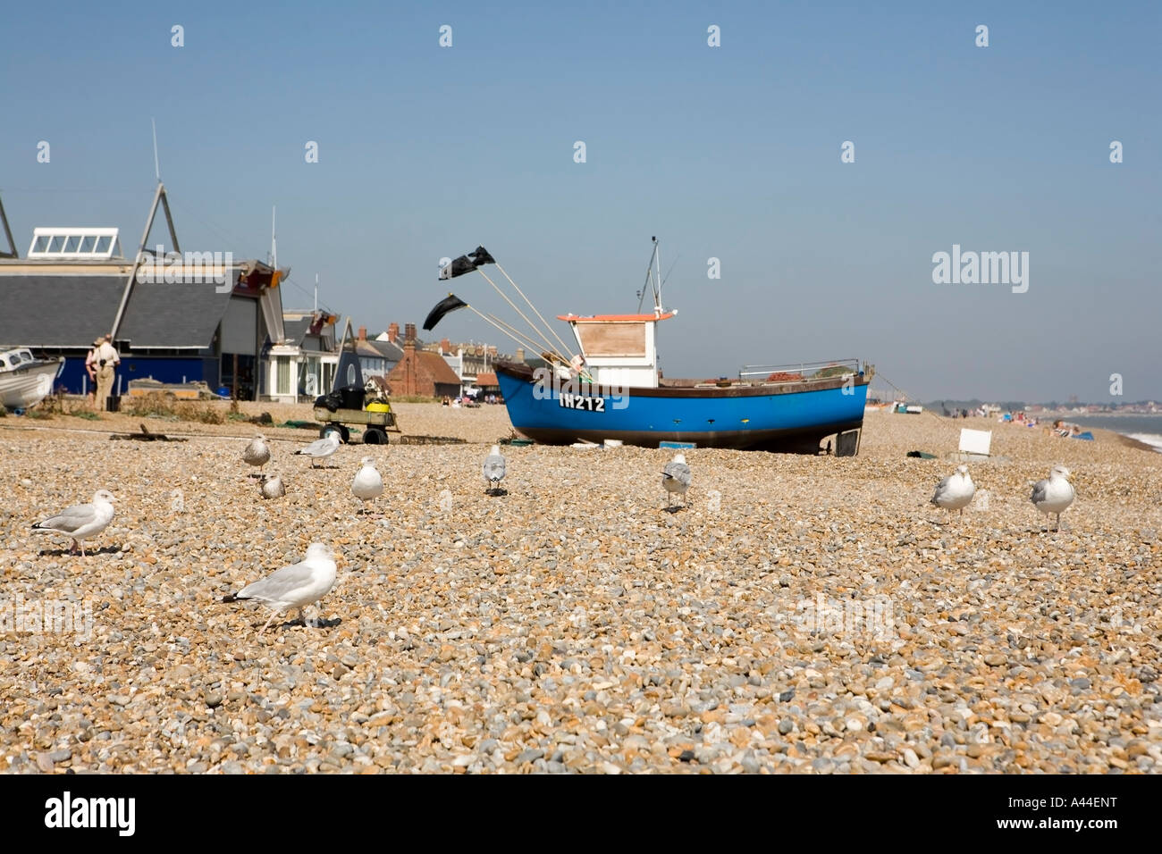 Spiaggia di Aldeburgh Foto Stock