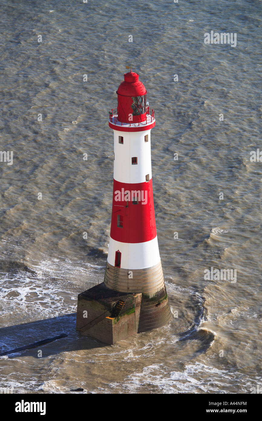 Beachy Head Lighthouse, Eastbourne Downland, South Coast, Inghilterra Foto Stock