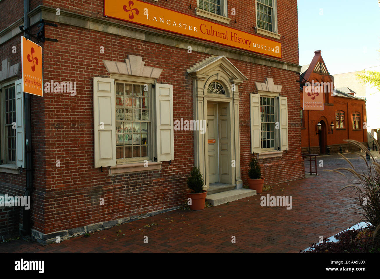 AJD53387, Lancaster, PA, Pennsylvania, Pennsylvania Dutch Country, downtown, Penn Square, Lancaster Culturale Museo di Storia Foto Stock