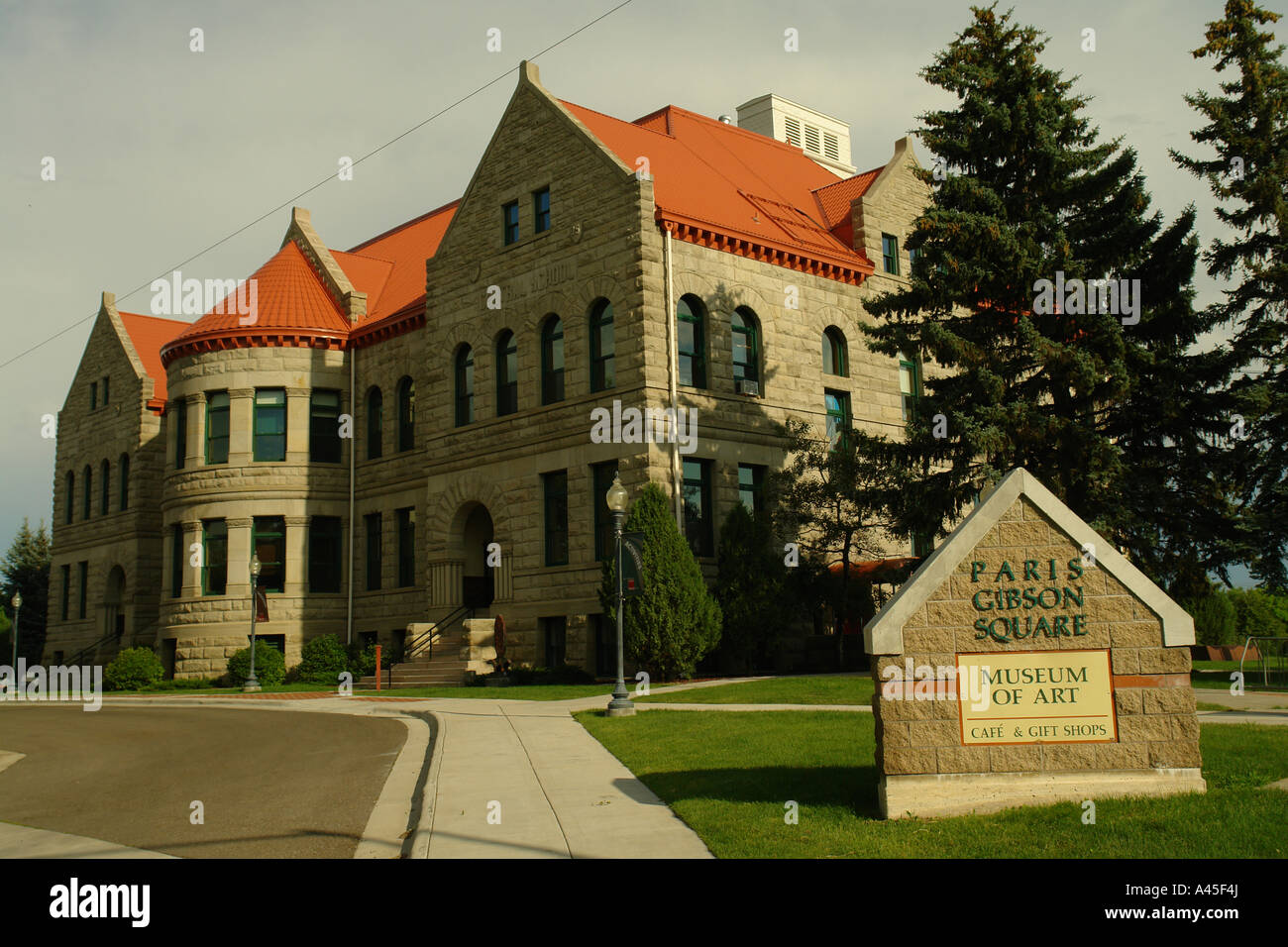 AJD56870, Great Falls, MT, Montana, Paris Gibson Square Museum of Art Foto Stock