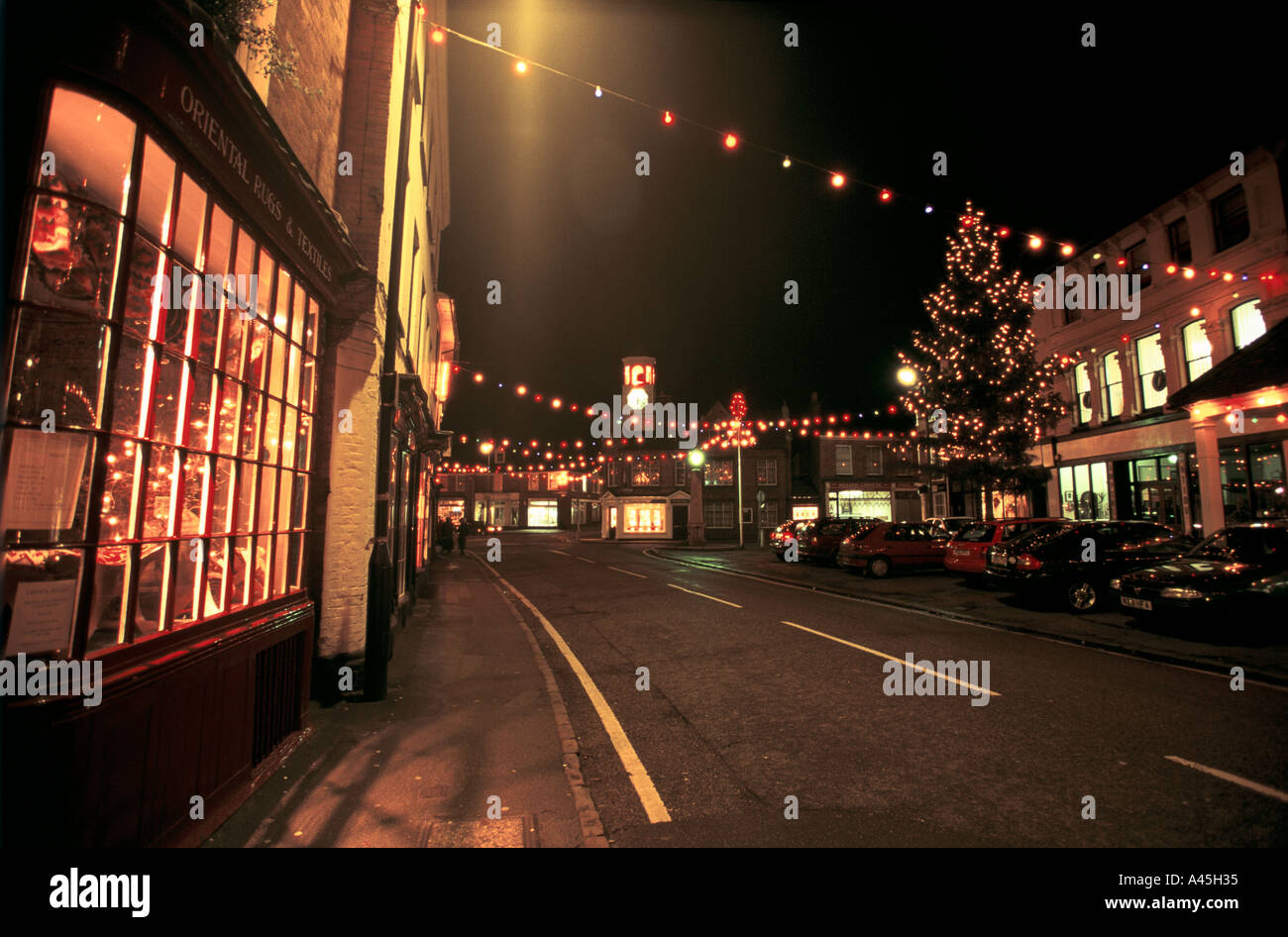 Decorazione di natale ampthill bedfordshire Foto Stock