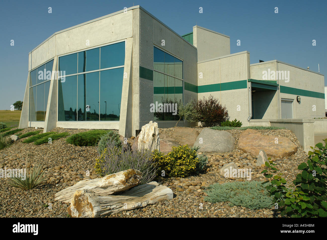 AJD57247, ND, North Dakota, centro di accoglienza, I-94 Foto Stock