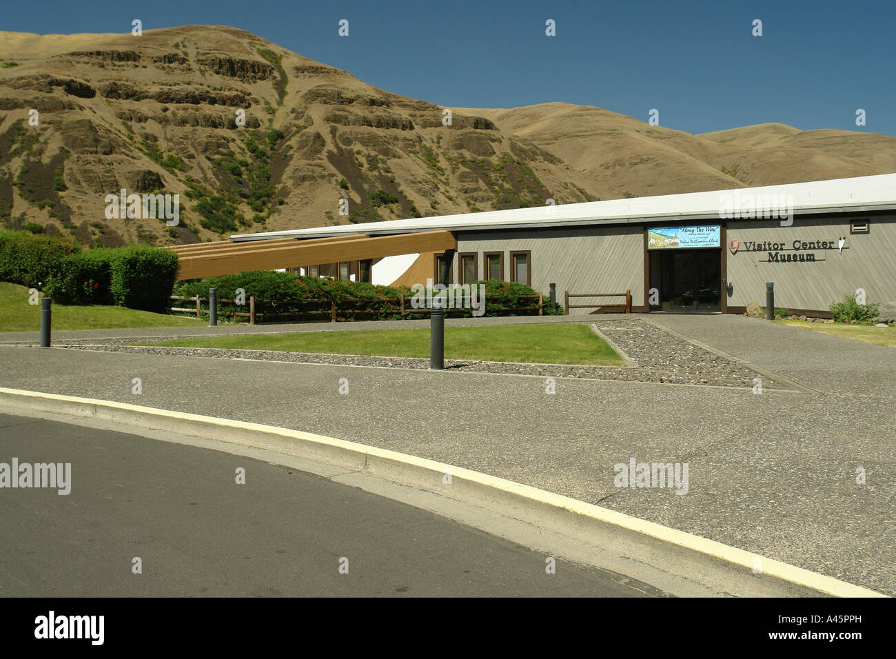 AJD56201, Spalding, ID, Idaho, Nez Perce National Historical Park Visitor Center, il museo Foto Stock